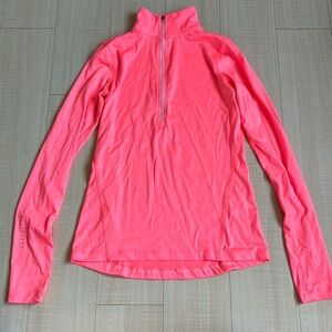 Neon orange workout top